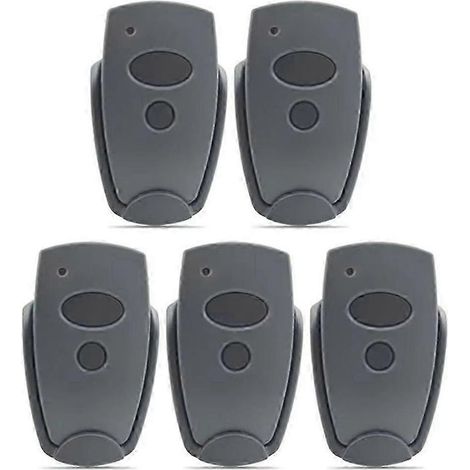 Lot De 5 Émetteurs Manuels Pour Porte De Garage 868,3 Mhz Compatibles Avec Les Modèles Marantec D302-868, D304-868, D384-868, D321-868 Et D323-868.