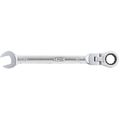 Maulschlüssel mit Ringratsche und Gelenkkopf 13mm