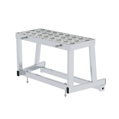 Modulares Arbeitspodest Erweiterungsmodul 1 1 Stufe, einseitig begehbar, 250mm