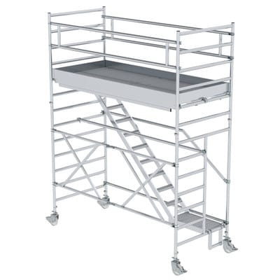 Enteisungsgerüst mobil, Plattform H 3150mm, Gerüst H 3900mm