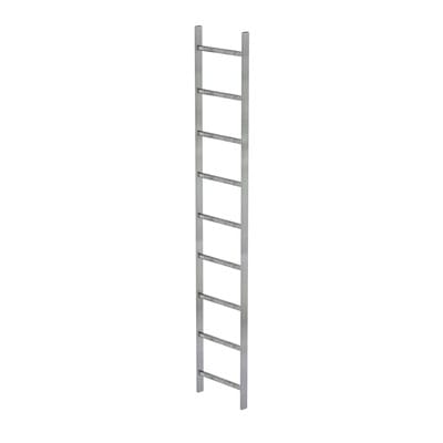 Schachtleiter feuerverzinkt 9Sp, B innen 400 außen 440mm, L 2520mm