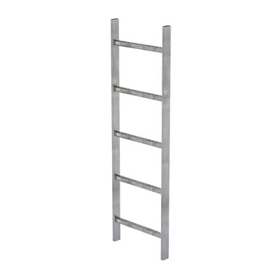 Schachtleiter feuerverzinkt 5Sp, B innen 400 außen 440mm, L 1400mm