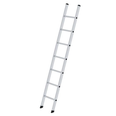 Anlegeleiter 7 Sprossen, Aluminium, L 2200mm, B 350mm, AH 3300mm