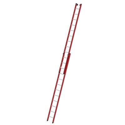 Seilzugleiter GFK, 2x12 Sprossen, L ausgefahren 3600mm, L eingefahren 6100mm