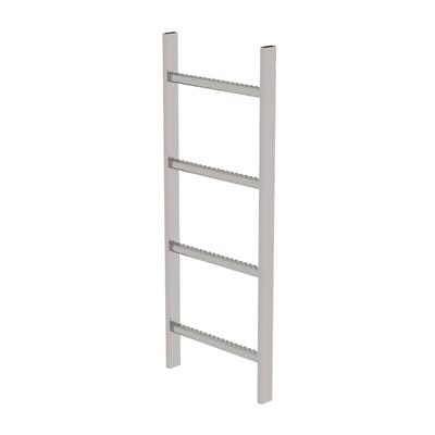 Schachtleiter gebeizt 4Sp, B innen 400 außen 440mm, L 1120mm