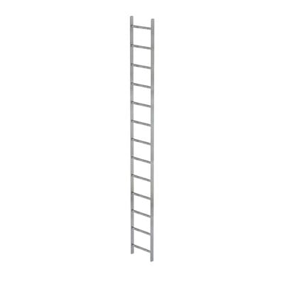 Schachtleiter feuerverzinkt 13Sp, B innen 400 außen 440mm, L 3640mm