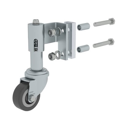 Federrolle rechts Stufenleiter, 360° drehbar 50mm 0,9kg