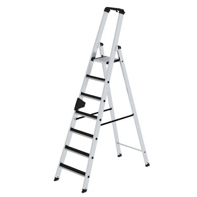 Stehleiter clicp-step 7 Stufen, Aluminium einseitig begehbar, H2310mm B590mm