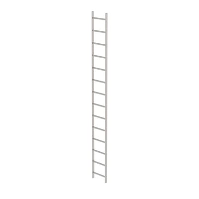 Schachtleiter gebeizt 14Sp, B innen 400 außen 440mm, L 3920mm
