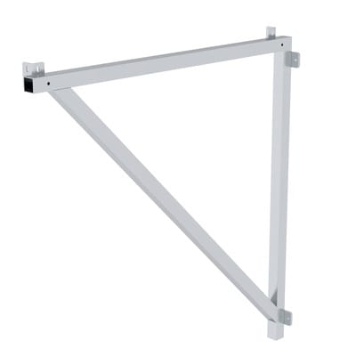 Dreieckskonsole Alu, Wandbef., für Stufenbr. 1200mm (1000mm m. beids. Handlauf)