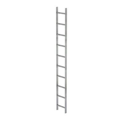 Schachtleiter feuerverzinkt 10Sp, B innen 300 außen 340mm, L 2800mm
