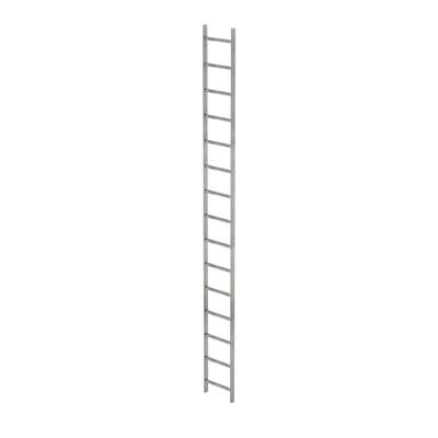Schachtleiter feuerverzinkt 15Sp, B innen 400 außen 440mm, L 4200mm