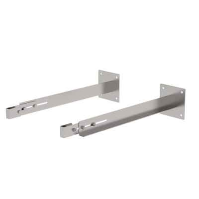 Wandhalter, Abst. 100mm, Abst. 800-900mm, Verstellb. 800-900mm Edelstahl
