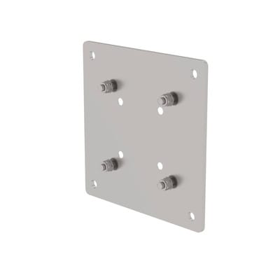 Adapterplatte Stahl feuerverz., 300x300mm, Abstand Bohrungen 150x150mm