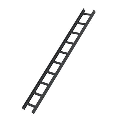 Dachleiter 10 Sprossen, Aluminium, B 330mm, L 2800mm, anthrazitgrau