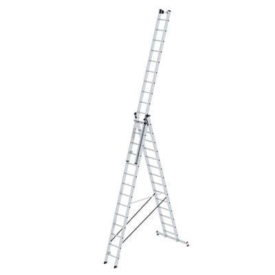 Mehrzweckleiter 3x14 Sprossen, L 6980mm, AH 10800mm