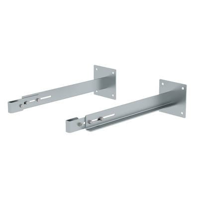 Wandhalter, Abst. 100mm, Abst. 700-800mm, Verstellb. 700-800mm Stahl verzinkt