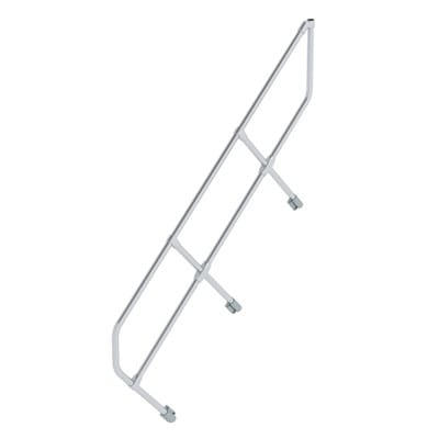 Handlauf Aluminium für Treppe 45° Stufenanzahl 7
