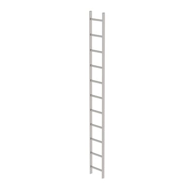 Schachtleiter gebeizt 11Sp, B innen 300 außen 340mm, L 3080mm