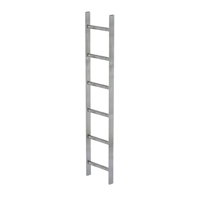 Schachtleiter feuerverzinkt 6Sp, B innen 300 außen 340mm, L 1680mm