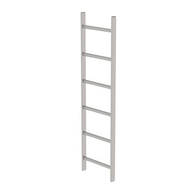 Schachtleiter gebeizt 6Sp, B innen 400 außen 440mm, L 1680mm