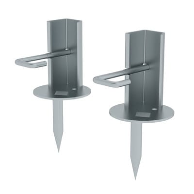 Erdspitze Quertraverse Holm max. 98x25mm Stahl