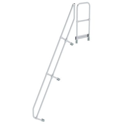 Handlauf Aluminium für Treppe 60°, Stufenzahl 11, Stufentiefe 225mm