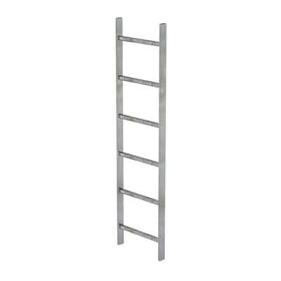 Schachtleiter feuerverzinkt 6Sp, B innen 400 außen 440mm, L 1680mm