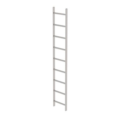 Schachtleiter gebeizt 9Sp, B innen 400 außen 440mm, L 2520mm