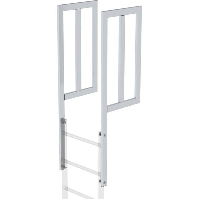 Ausstiegsholm Geländer, Aluminium blank