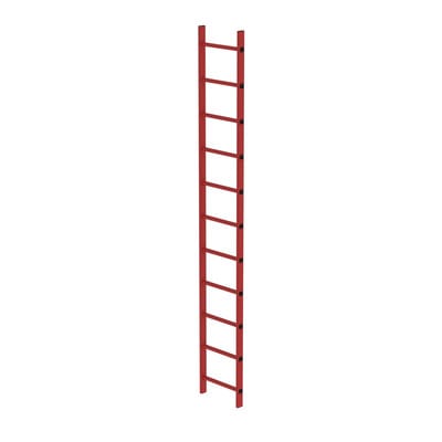 Schachtleiter 11Sp, B innen 400 außen 450mm, L 3080mm
