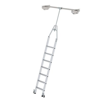Regalleiter, 7 Stufen, drehbar, senkr. Einhängehöhe 2.820mm