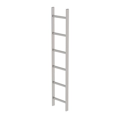 Schachtleiter gebeizt 6Sp, B innen 300 außen 340mm, L 1680mm