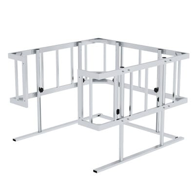Schutzkorb eckig, Fußleiste absenkbar, 1500x1500mm, H max. 1100mm