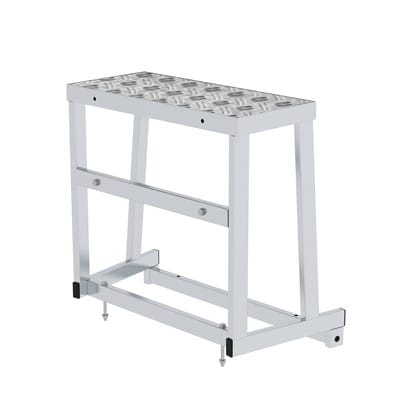 Modulares Arbeitspodest Erweiterungsmodul 2 1 Stufe, einseitig begehbar, 250mm