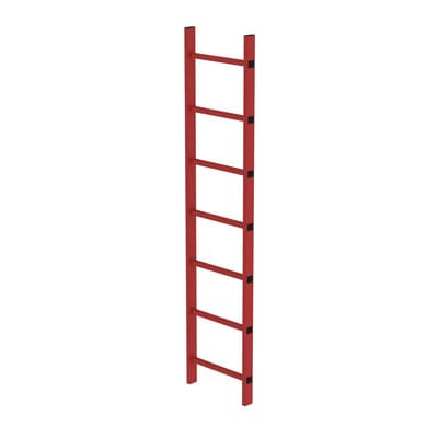 Schachtleiter 7Sp, B innen 400 außen 450mm, L 1960mm