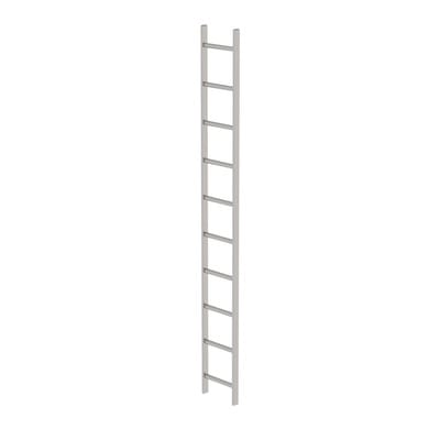 Schachtleiter gebeizt 10Sp, B innen 300 außen 340mm, L 2800mm