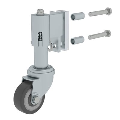 Federrolle links Stufenleiter, 360° drehbar 50mm 0,9 kg