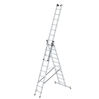 Mehrzweckleiter 3x10 Sprossen, L 5020mm, AH 8000mm