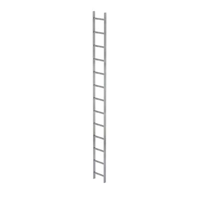 Schachtleiter feuerverzinkt 13Sp, B innen 300 außen 340mm, L 3640mm