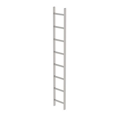Schachtleiter gebeizt 8Sp, B innen 300 außen 340mm, L 2240mm