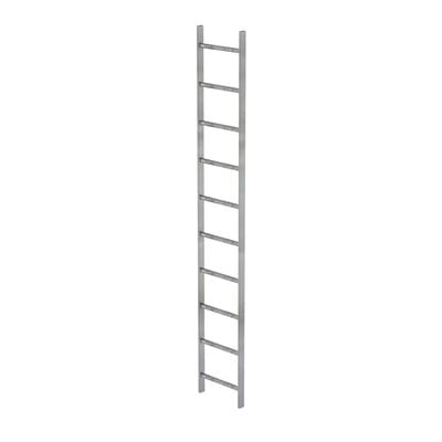 Schachtleiter feuerverzinkt 10Sp, B innen 400 außen 440mm, L 2800mm