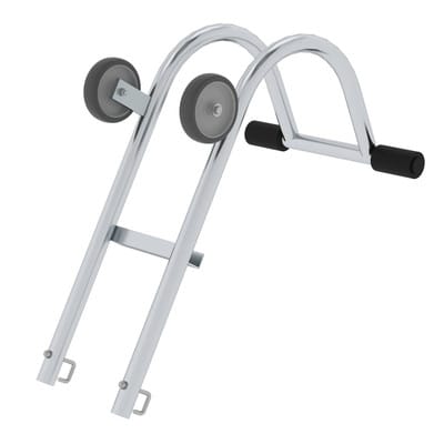 Firstbügel rd. Anlegeleiter 2 Laufrol. Aluminium