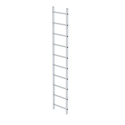 Leiternteil, 10 Spr., L 2800mm, B 520mm, Aluminium blank