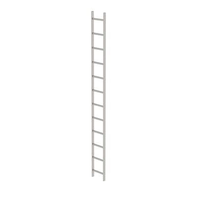Schachtleiter gebeizt 12Sp, B innen 300 außen 340mm, L 3360mm