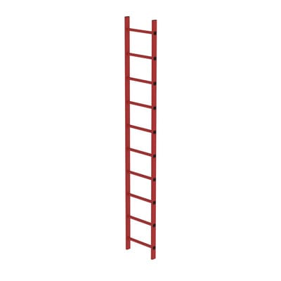 Schachtleiter 10Sp, B innen 400 außen 450mm, L 2800mm