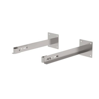 Wandhalter, Abst. 100mm, Abst. 700-800mm, Verstellb. 700-800mm Edelstahl