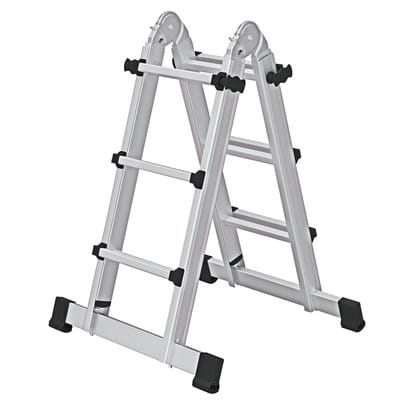 Teleskopleiter 4x3 Sprossen, L eingefahren 1950mm, L ausgefahren 3100mm
