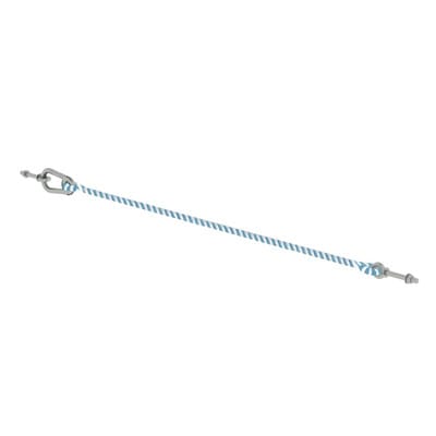 Sicherungsseil mit Karabinerhaken/Ösenschraube, für Plattformbreite 850mm