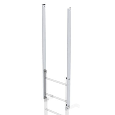 Ausstiegsholm Steigleiter einseitig, Aluminium blank, Nutzlänge 1200mm